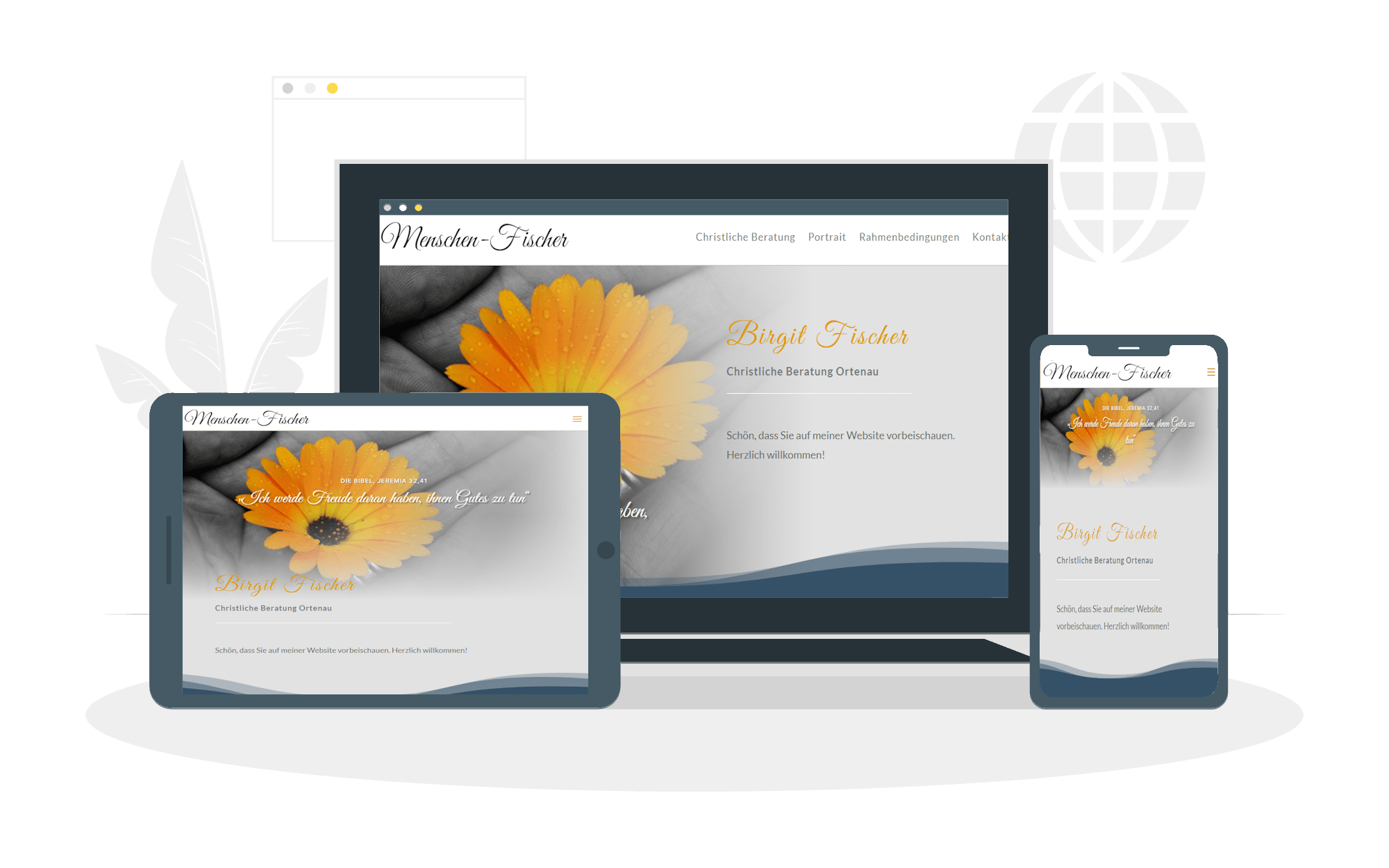 Referenz Menschen-Fischer Responsive Webdesign